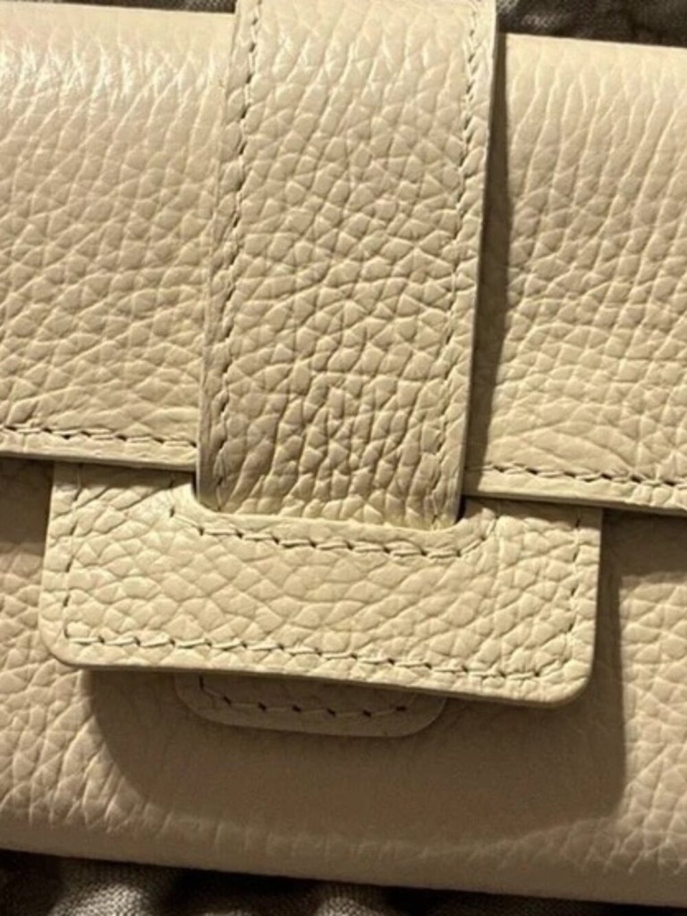 Isadora Women's Leather Clutch Wallet Pebbled Texture in Latte NWT